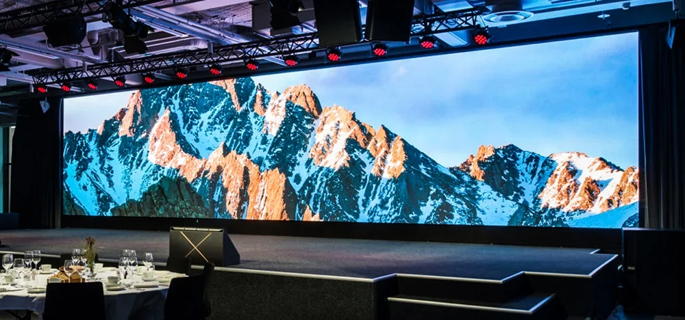 Affordable LED wall rentals for events with bright video display